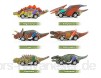 Spielzeug Dinosaurier Auto WolinTek Dinosaurier ziehen Autos zurück 6 Stückdinosaurier Auto spielzeugSet kinderspielzeug Geschenke für Kinder