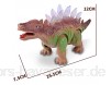 TOYMYTOY Elektronischer Spielzeug gehender Dinosaurier mit Lichtern und realistischen Gebrüll-Figur-Klängen