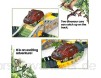 VCOSTORE Dinosaurier Rennstrecke Auto Spielzeug Set 269 Stück Flexible Bahngleise Spielset mit Dinosaurier für 3 Jahre und älter