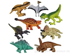 Vektenxi  8 stücke Kinder Sortierte Kunststoff Spielzeug Simulierte Dinosaurier Modell Dschungel Neue Modell Spielen Set Spielzeug Dinosaurier Figuren Premium Qualität