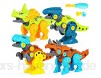 YSSHUI 4er Pack Zerlegen Sie Dinosaurierspielzeug Kid Educational Assemble Bauen Sie Ihr eigenes Dinosaurierspielzeug für Kinder ab 3 Jahren