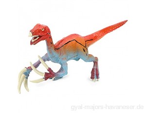 Zerodis Simulation Dinosaurier Spielzeug Kunststoff Jurassic World Sichel Drachenjunges Figur Realistische pädagogische Modell Tierfigur Ideal für Sammler Dekoration Kinder Geschenk(rot)