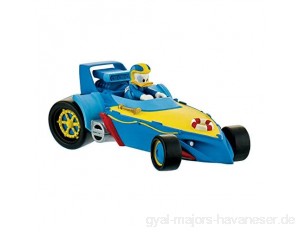 Bullyland 15460 - Disney Micky und die flinken Flitzer Spielfigur Rennfahrer Donald im Auto