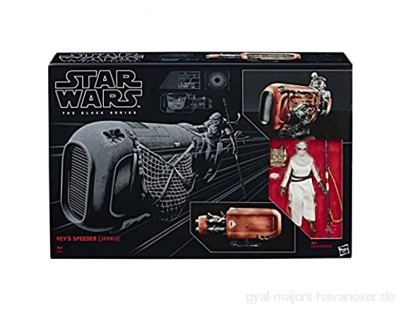 Hasbro Star Wars C1427EU4 The Black Series 6 Rey & Speeder Spielset