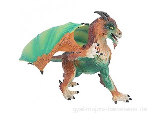 Tnfeeon Kinder Kinder Drachenfigur Modell Tot Plastikfigur Realistische Drachenmodell Sammlung Lernspielzeug(Feuerdrache)