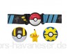 Bandai – Pokemon – 1 Gürtel 1 Ulta Ball 1 Quick Ball und 1 Figur 5 cm Pikachu – Zubehör zum Verkleiden als Pokémon-Trainer WT98005