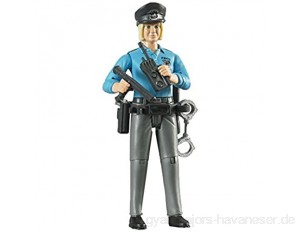bruder 60430 - Minifigur - bworld Polizistin mit hellem Hauttyp und Zubehör