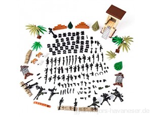 MAJOZ Mini Military Waffen und Zubehör Set SWAT Team Polizei Soldaten Minifiguren Mini Modell Figuren Militär Bausteine Spielzeug für Kinder  Kompatibel mit Lego