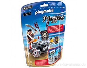 Playmobil 6165 - Schwarze App-Kanone mit Seeräuber