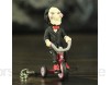 Weichuang Einrichtungsgegenstände Klassische Horror Film Saw Billy Jigsaw 5cm Abbildung mit Bike Box Phone Bag Schlüsselanhänger Film Modell Spielzeug Figur Puppe PVC-Einrichtung (Color : B)