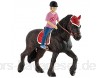 Bullyland 62643 - Spielfigur Reitermädchen Emily ca. 8 3 cm groß liebevoll handbemalte Figur PVC-frei tolles Geschenk für Jungen und Mädchen zum fantasievollen Spielen
