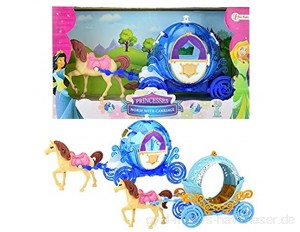 Toi-Toys Pferd mit Kutsche zweiteilig 12780Z Pferd Kutsche Prinzessin Schloss Fantasie Mädchen