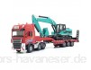 Baufahrzeug 1:50 Pritschenanhänger & Engineering-legierungsmodell Druckguss-Engineering-Transporter Kinderspielzeuggeschenk
