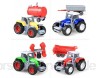 Baufahrzeuge 4 Stück/Set Alloy Engineering Car Simulierte Technische Fahrzeuge Glide Farm Traktor Alloy Car Modell Toy Tractor Toy Model Farm Car