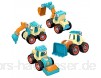 Baufahrzeuge 4 Stück/Set Kinder Abnehmbare Montagetechnik Fahrzeug Diy Lernspielzeug Druckguss Spielzeugfahrzeuge