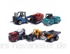 Baufahrzeuge 6 Stück Bagger Modellautos Set Kindergeschenke Classic Educational Assemble Toys 1/64 Diecast Alloy Engineering Vehicle