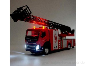 Baufahrzeuge Neues 1:50 Alloy Ladder Truck Feuerwehrauto Engineering Fahrzeugsimulation Sound Und Light Truck Feuerwehrauto Kinder Lernspielzeug