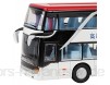 Focket Alloy Bus Toy Spiel Set Spielzeug Auto Modell Spielzeug Mini Bus Spielzeug elektrische 1:50 Bus Spielzeug Geschenk für Mädchen für Jungen(White Red)