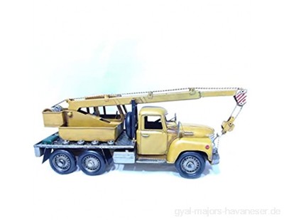 Item Vehiculo Dekoration Metall LKW grob gelb Maße 41 x 12 x 16 cm ist ein Sammlerstück mit großem Detail.