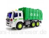 MXECO Große 1/16 Müllwagen Mülltonne LKW Light & Sound Müll Recycling Spielzeug Müllwagen Simulation Inertia Müllwagen (bunt (Komprimiert))