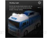 Saiko Auto-Transporter Spielzeugträger Legierung großer Container Garagen-Lastwagen mit Licht Musik Feuertechnik-Set Spielzeug für Kinder und Kleinkinder (blau)