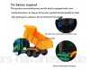 WWJJLL Recycling-Truck-Spielzeug Müllwagen-Reibungsspielzeug-Truck mit Eröffnungsladeschacht für Lagergeschenke für 3-6 Jahre alte Kinder