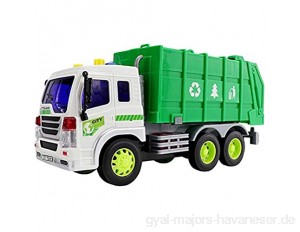 Xolye 1:16 Simulation Trägheit Vorwärts Sanitär Truck Müllwagen Modell Spielzeug Große städtische Müllkompression Recycling LKW Boy Toy Engineering Truck Spielzeug Geschenk