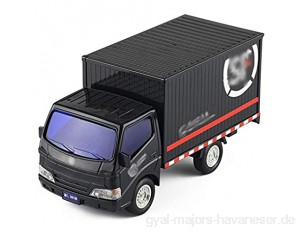 Xolye Große Logistik Transport-LKW-Modell Container-LKW Inertial Driving Boy Toy Car Simulation Technik Fahrzeug-Serie Spielzeug-Auto-Groß Boxed Container-LKW-Spielzeug-Geschenk (Color : Schwarz)