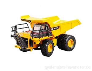 Xolye Legierung Dump Truck-Modell-Spielzeug Gelb Simulation Minen Transport-LKW-Blau Metall Boxed BAU-LKW Spielzeug-Geschenk 1:87 Schwertransport-LKW-Jungen-Spielzeug-Auto (Color : Yellow)