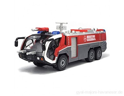 ZhaoXH 01.50 Hochdruckwasserpistole Feuer LKW-Modell-Legierung Engineering Fahrzeug mit Sound & LED-Licht für Junge Kleinkinder Auto-Spielwaren-Kollektion Geschenke (Color : Red)
