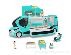 ZhaoXH Alloy Die Casting Simulation Wohnmobil Reise Auto-Modell Spielzeug Ecreational Fahrzeug für Jungen und Mädchen (Color : Green)