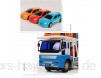 ZhaoXH Engineering Fahrzeugkombination Double-Layer-Autotransporter Kinderspielzeugauto Trailer und DREI Mini-Cars mit Zwei Arbeits Rampen Großer Eingestellt