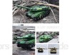 ZhaoXH Inertial Engineering Fahrzeugtank Militär Chariot Modell Der Frühen Kindheit Pädagogisches Spielzeug Auto mit Beleuchtung und Ton - Grün Gelb (Color : Green)