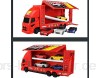 ZhaoXH Legierung Druckguss Transport Carrier-LKW-Spielzeug Autotransporter Autotransporter mit 4 Kleinen Autos für Junge Kleinkinder Auto-Spielzeug-Sammlung Geschenke