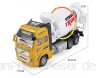 ZhaoXH Spielzeug BAU-Service-Serie Legierung Zementmischer Modell Kinderspielzeugauto Engineering Fahrzeug mit Musik-Licht für Kindergeschenke - Rot Gelb (Color : Yellow)