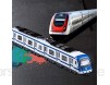 ZhaoXH Städtische U-Bahn-Spielzeugauto Aus Metalldruckguss Spielset Fahrzeuge Hallo Speed-Zug mit Ton Blinklichtern und Sprachsendung für Kinder Ab 3 Jahre (Color : Blue)