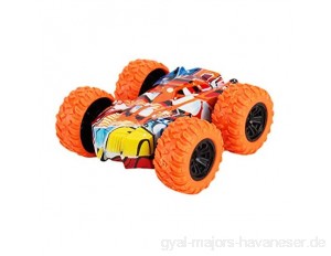 Allegorly Ziehen Autos zurück Geschenk Spielzeug für Kinder Fahrzeug Auto Kleinkindspielzeug 360 rotierende Stuntspielzeuge Miniautos trägheitsgetriebene Autos mit Friktionsantrieb 7.5x7.5x3cm