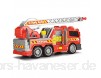 Dickie Toys 201137002 201137002-Fire Fighter Feuerwehrauto mit Freilauf Licht & Sound manuelle Wasserpumpe rot 36 cm
