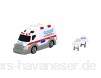Dickie Toys 203313577 - Ambulance Krankenwagen inklusive Batterien 15 cm