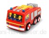 Dickie Toys Feuerwehrmann Sam Super Tech Jupiter Spielzeugauto mit Batteriebetrieb programmierbare Fahrt- und Aktionsfunktionen Licht & Sound 28 cm