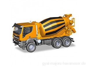 herpa 310000 Iveco Trakker 6x6 Betonmischer-LKW orange Mehrfarbig