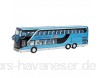 Yisentno Automodell Spielzeug 1:50 Bus Spielzeug Spielset Spielzeug Mini Bus Spielzeug Fahrzeuge Spielzeug Legierung Bus Spielzeug Geschenk für Mädchen Kleinkinder für Jungen(Blue)
