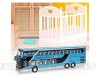 Yisentno Automodell Spielzeug 1:50 Bus Spielzeug Spielset Spielzeug Mini Bus Spielzeug Fahrzeuge Spielzeug Legierung Bus Spielzeug Geschenk für Mädchen Kleinkinder für Jungen(Blue)
