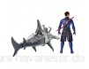 Mattel FYR96 DC Aquaman Vulko 15 cm Figur mit Hammerhai und Rüstung Spielzeug Actionfiguren ab 4 Jahren