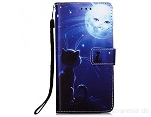 Nadoli Leder Hülle für Xiaomi Mi 11 Bunt Katze Sonne Malerei Dünne Magnetverschluss Standfunktion Handyhülle Tasche Brieftasche Etui Schutzhülle