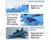 CORPER TOYS Flugzeug-Spielzeug-Set Druckguss-Metall-Kampfjets für Kinder Kleinkinder Jungen Partyzubehör Geschenk-Set (blau)