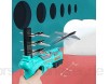 LUKKC Bubble Catapult Flugzeug Spielzeug Schießspiel Spielzeug Für Kinder One-Click-Auswurfmodell-Foam-Flugzeug Mit 4 Stück Glider Airplane-Launcher Spaß Im Freien Sport Spielzeug Geschenke Gelb