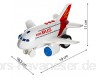 MalPlay Flugzeug 1:200 | Simulation Flugzeug mit Lichtern und echten Sounds | 19 0 x 18 5 x 11 0 cm | Airplane Lernspielzeug ab 3 Jahren | Geschenk für Kinder