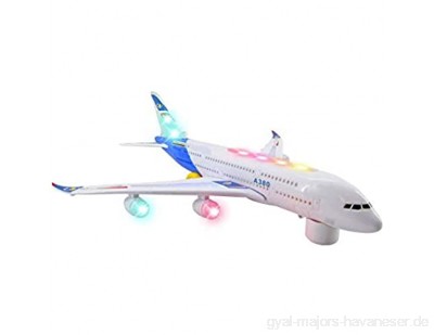 Ogquaton Elektrische Flugzeug Spielzeug Kunststoff Flugzeug Modell Kinder intelligentes Spielzeug mit Beleuchtung und Sound 1 stück langlebig und nützlich