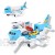 Phrat Flugzeug Spielzeug Flugzeug Transporter Spielzeug Spielset mit 4 Stück Mini Autos 1 Stück Hubschrauber Spielzeug für Jungen Mädchen